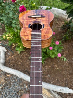 5A Curly Koa, Gloss, Ebony, Grover Tuners