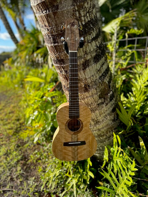 Hawaiian curly mango tenor ukulele