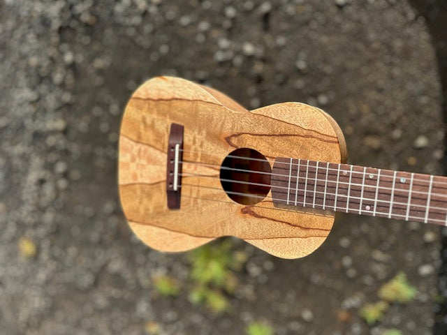 Hawaiian curly chocolate heart mango tenor ukulele