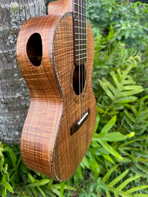 curly Koa Baritone Ukulele