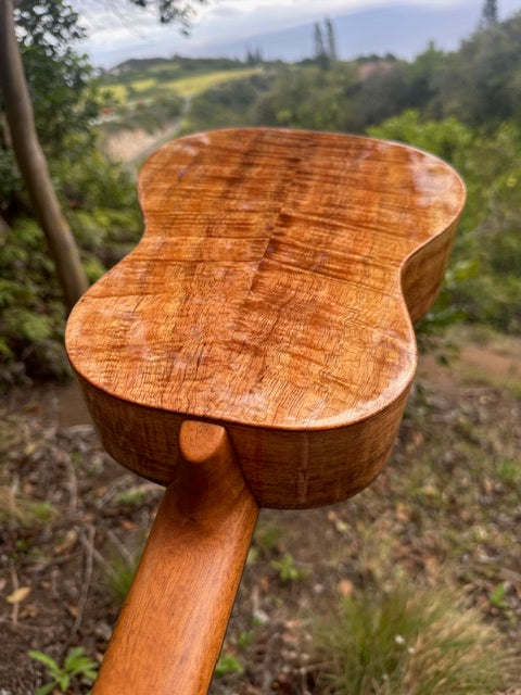 5A Curly Koa, Gloss finish with shell inlays