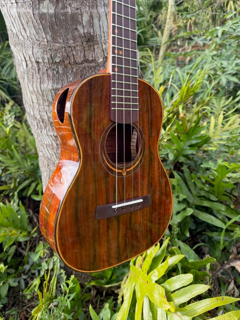 figured milo tenor with 24k gold inlays