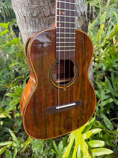 figured milo tenor with 24k gold inlays