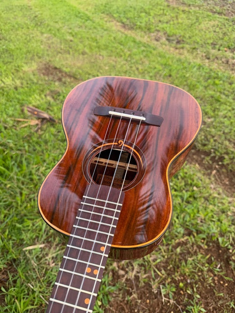 figured milo tenor with 24k gold inlays